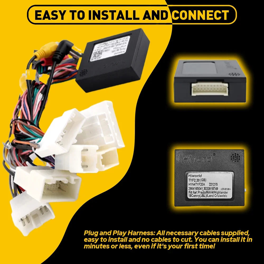 16PIN Radio Wire Harness For Toyota Corolla Highlander Camry Tundra Car Stereo Radio Power Harness Cable Wire Adapter JBL AMP