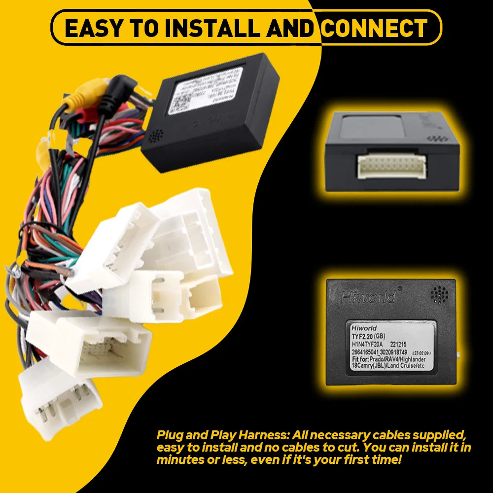 16PIN Radio Wire Harness For Toyota Corolla Highlander Camry Tundra Car Stereo Radio Power Harness Cable Wire Adapter JBL AMP