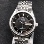 Orient Two-Tone Automatic Watch Multi-Color Dial Roman Numerals Day-Date Steel Band 50M Water Resistant Men's Classic Wristwatch