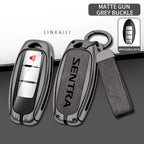 Suitable for Nissan SENTRA 2024 2020 2017 automatic transmission zinc alloy car key bag leather car key fob accessories
