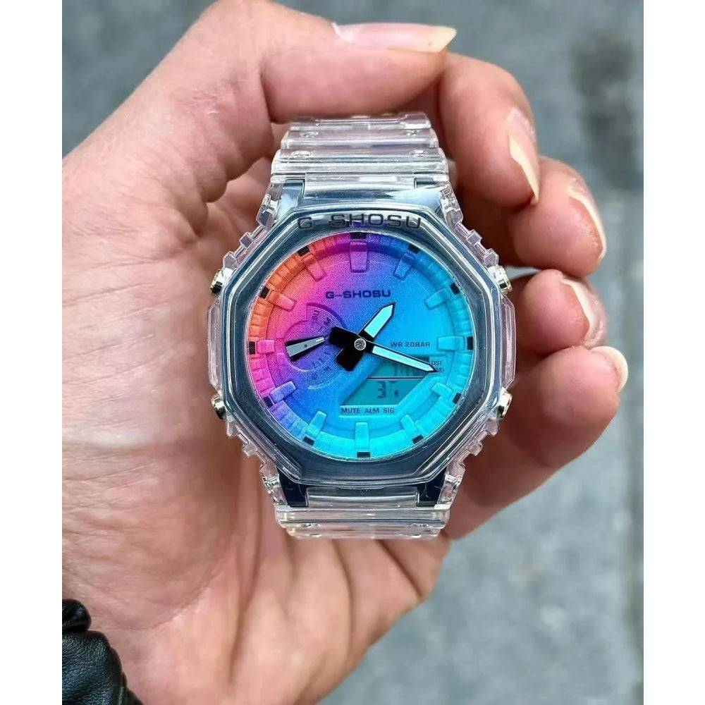 200  Detachable Strap Full-Featured Sports Digital Electronic Watch LED Dual Display