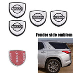 1pcs new metal 3D Car Fender side logo Car door Emblem Rear emblem car window sticker styling Accessories For Nissan nismo