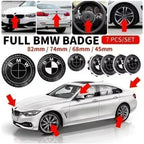 7pcs 45mm 68mm 74mm 82mm Car Front Hood Emblem rear boot badge Steering wheel Logo for BMW M F30 G01 E36 E39 E87 E46 E90 E92 E53