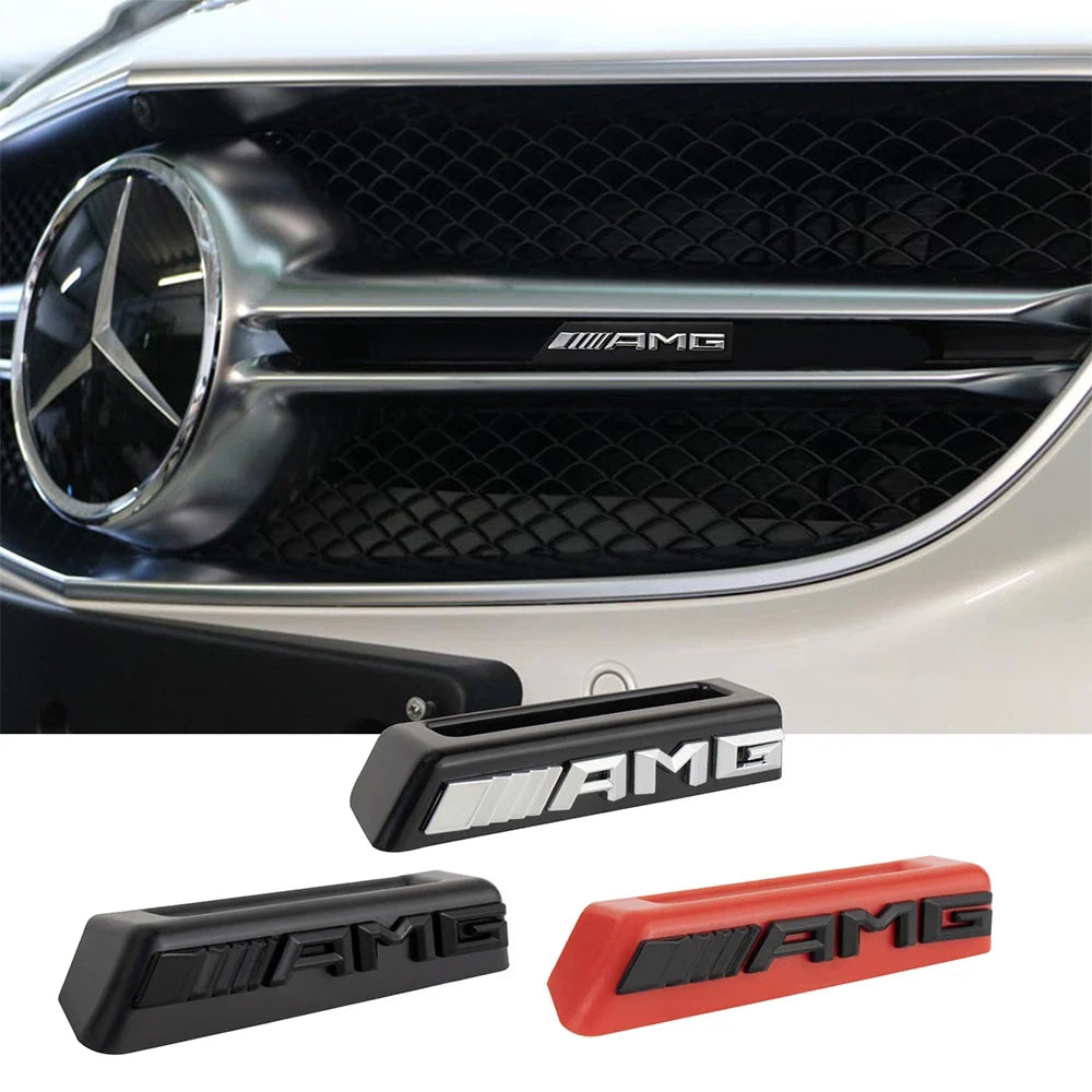 Car Front Grille Emblem Decoration Sticker Auto Styling Accessories For Mercedes Benz AMG W204 W205 B180 W221 W447 Smart CLG GLS