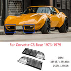 Car Front Bumper Lower Grille For Chevrolet Corvette C3 Base 1973-1974/79 Center 331834 / Left &Right 345487 345488 Accessories