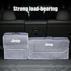 Car Trunk Organizer Box Large Capacity Folding Storage Bag Accessories For Jeep Wrangler Renegade Compass Gladiator Cherokee JL