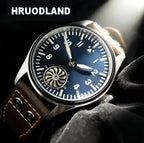 HRUODLAND Pilot Watch for Men BGW-9 Luminous Mechanical Wristwatch 316L Stainless Steel Sapphire Glass 10ATM Waterproof F016