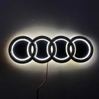 18X5.8CM LED Badge Light Exterior for Audi Q2 Q8 A1 A2 Q3 A3 A4 A5 A6 A7 A8 Q5 Q7 TT Car Rear Trunk Emblem Sticker Accessories
