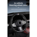 Perforated Breathable Leather Car Steering Wheel Cover Accessories For BMW E90 G80 M3 G30 M5 F82 F83 F20 F21 G42 F95 F96 G06 G07