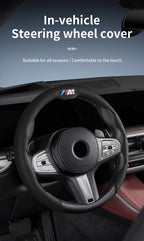 Perforated Breathable Leather Car Steering Wheel Cover Accessories For BMW E90 G80 M3 G30 M5 F82 F83 F20 F21 G42 F95 F96 G06 G07