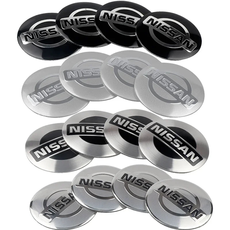 4Pc 56/60mm Wheel Center Hub Rim Caps Car Wheel Hub Covers Fit For Nissan X-Trail Qashqai Almera Note Leaf J10 Teana V36 Tiida