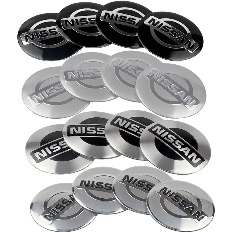 4Pc 56/60mm Wheel Center Hub Rim Caps Car Wheel Hub Covers Fit For Nissan X-Trail Qashqai Almera Note Leaf J10 Teana V36 Tiida