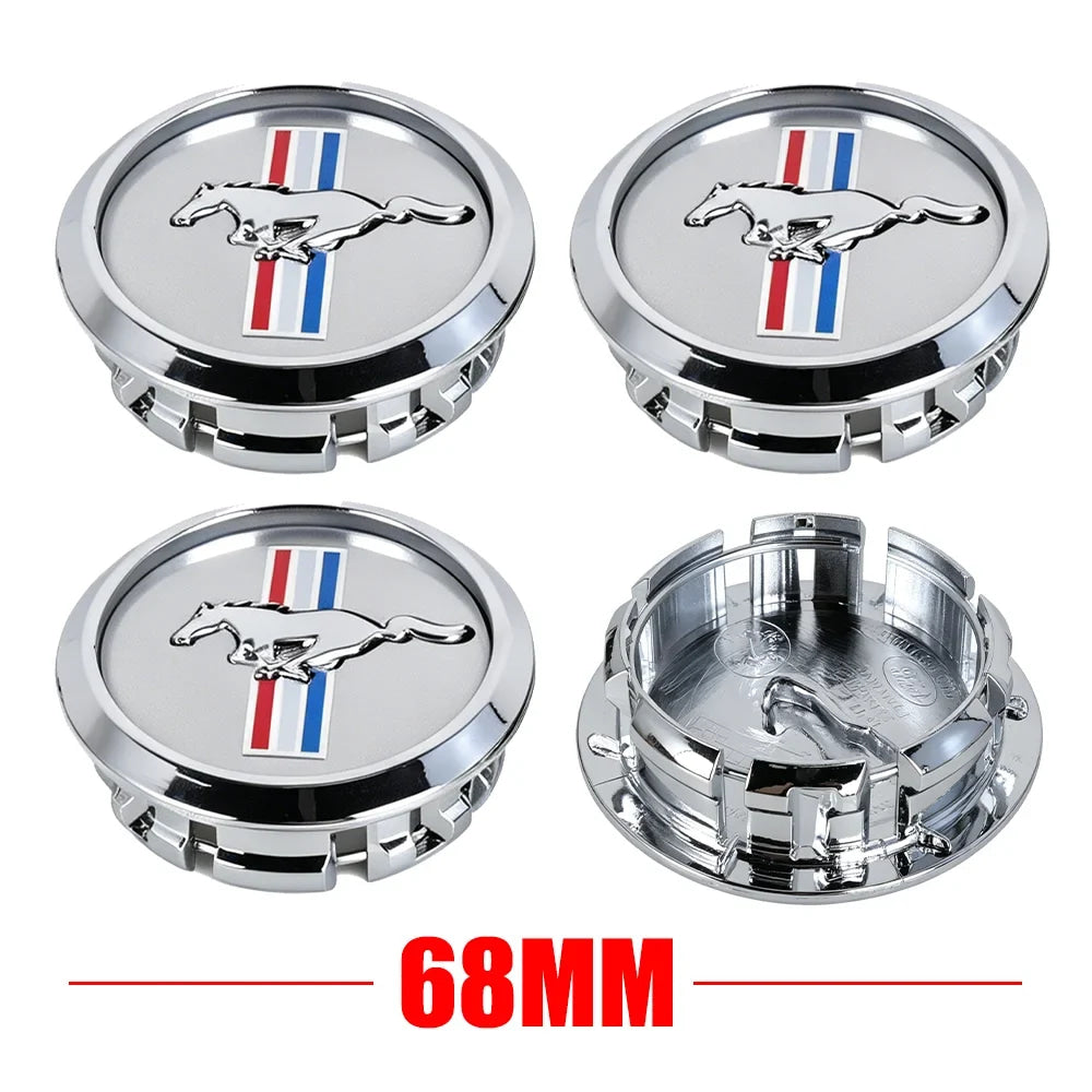 4Pcs 68mm Original Car Wheel Center Hub Caps Covers Hubcap accessories For Ford Focus Mustang Fiesta Mondeo Kuga Transit Escape
