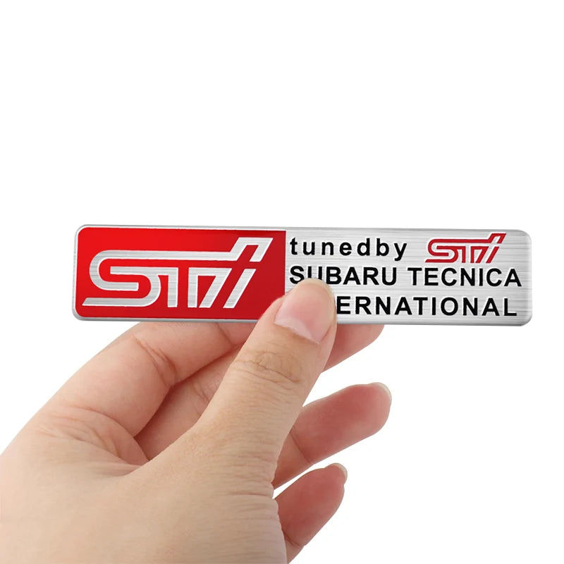 Aluminium Alloy Car Emblem Badge Sticker Decals Decoration For Subaru STI Impreza Legacy WRX BRZ Forester XV Outback Crosstrek