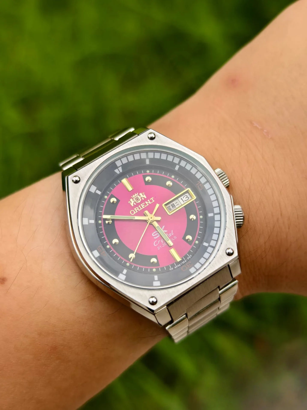 Mechanical Watch All Men's Mechanical Watch Night Light Display Waterproof Hollow Dial Full Function Orient WAtch