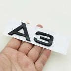 3D ABS cromo negro Logo A1 A2 A3 A4 A5 A6 A7 A8 emblema coche insignia para maletero pegatinas para Audi Auto accesorios decorativos