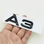 3D ABS cromo negro Logo A1 A2 A3 A4 A5 A6 A7 A8 emblema coche insignia para maletero pegatinas para Audi Auto accesorios decorativos