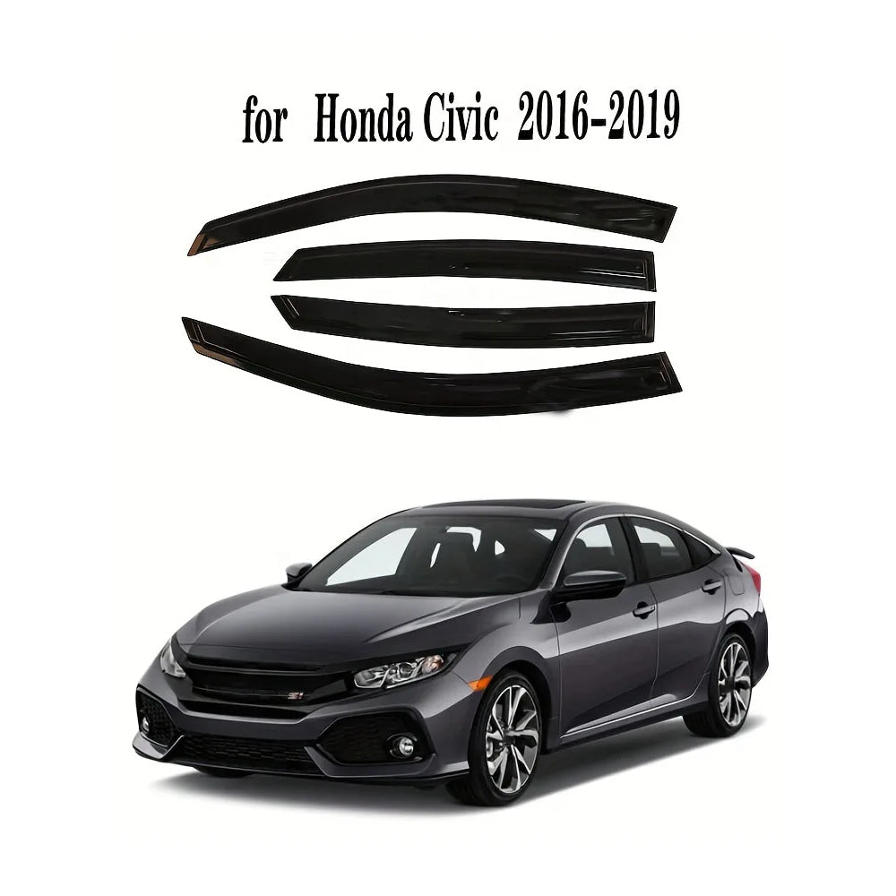 Suitable for Honda Civic 2016-2019 car parts black acrylic sunshade visor sunshade windshield visor