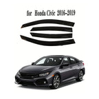 Suitable for Honda Civic 2016-2019 car parts black acrylic sunshade visor sunshade windshield visor