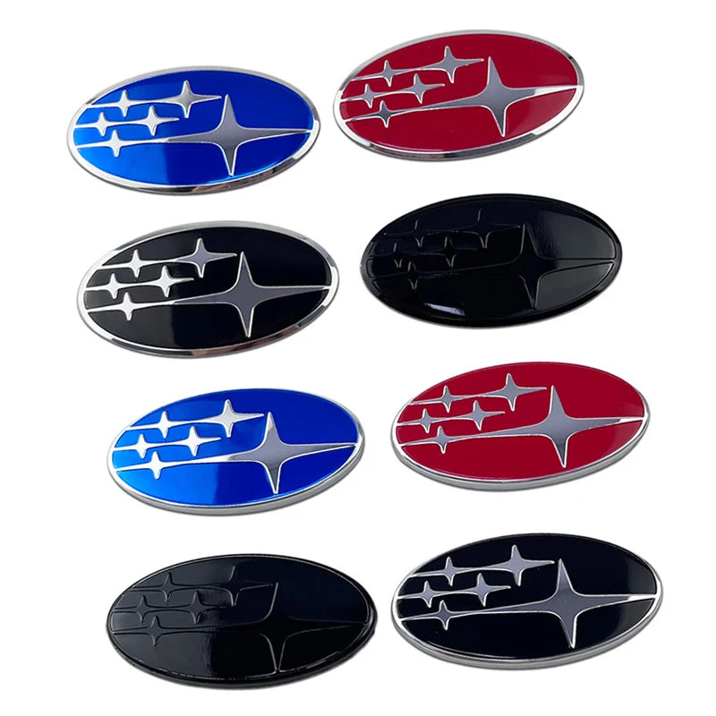 For Subaru Forester Outback Legacy Impreza STI BRZ 58mm Alloy Car Steering Wheel Center Emblem Badge Decal Auto Accessories
