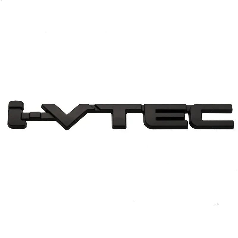 3D Chrome Metal Car Letters Rear Trunk Badge Emblem IVTEC Logo I VTEC Sticker For Honda City Civic Accord Jazz CRV  Accessories