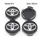 4Pcs 57/62mm Car Wheel Center Hub Cap Rim Cover For Toyota Corolla RAV4 LEVIN Yaris C-HR Camry Prado Prius Car Auto Accessories