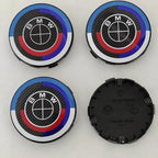 4pcs For BMW 50th E90 E60 F10 F20 G20 G30 E53 E85 E70 56mm 68mm Blue White Car Hub Cap Wheel Center Cap Emblem Badge Accessories