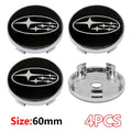 For Subaru STI XV Tribeca Forester Impreza Outback Legacy  56/60mm Car Wheel Center Badge Stickers Hub Cover Emblem Decal