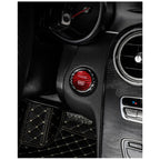 BETTERHUMZ Carbon Fiber For Mercedes Benz W204 W205 W212 C E Class Car Engine Start Stop Button Trim Ring Sticker Accessories