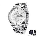 Pagani Design Fashion Luxury Men's Quartz Chronograph Watch Japan VK67 Movement Leather Strap Large Calendar PD-2720K reloj