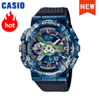 2026 vip Casio GA-2100 men's watch series G-SHOCK small steel cannon series genuine black gold waterproof sports couple watch