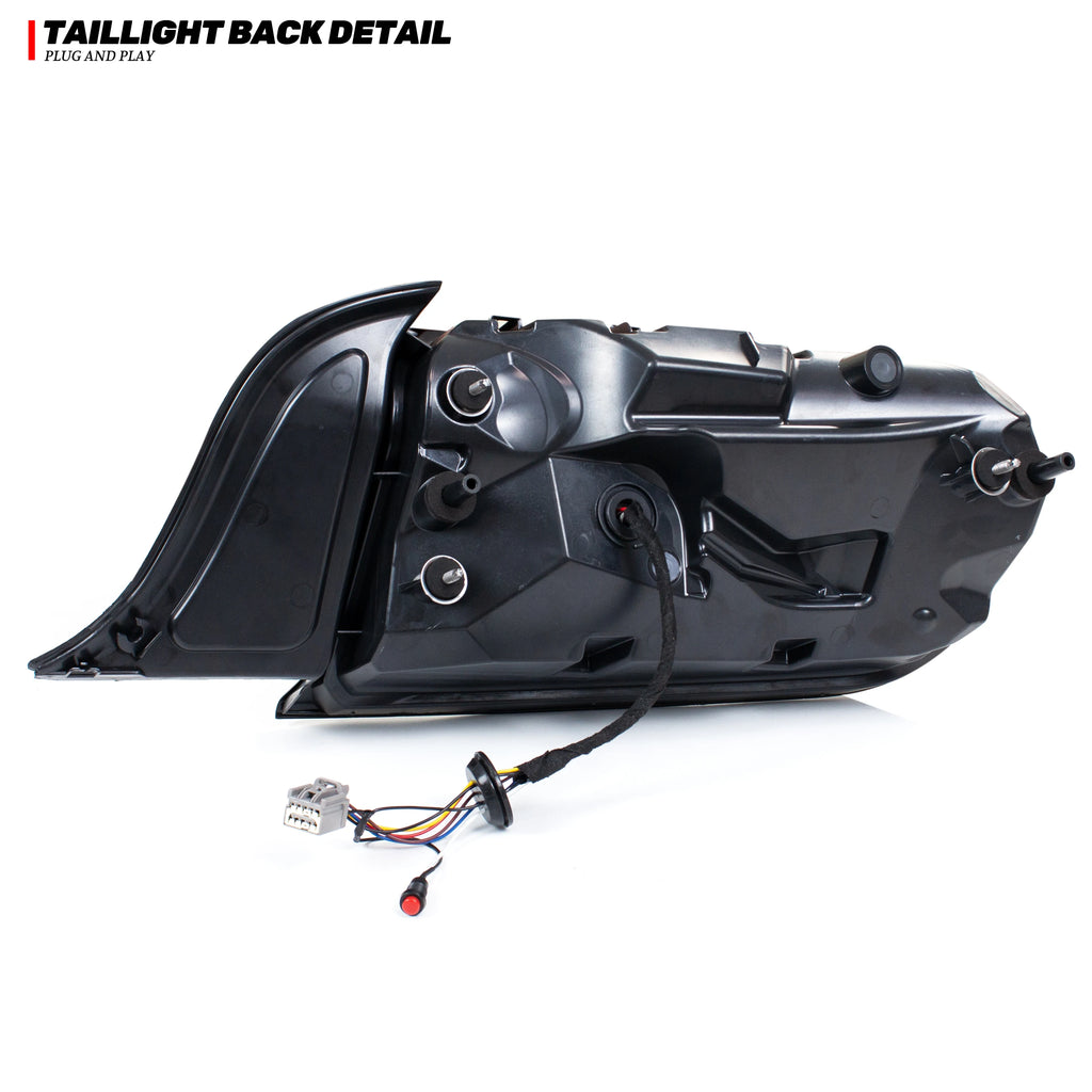 LED RGB Tail Lights for Ford Mustang S550 2015-2023 Dynamic Animation Sequential Turn Signal Rear Lamps