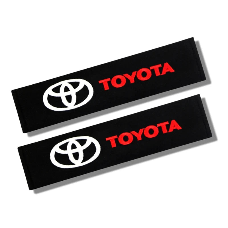 Car exterior annual inspection stickers For Toyota Car Set Car Head Neck Rest Pillow Auto Seat belt Pads Headrest cover