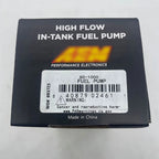 Brand New For AEM 50-1000 340LPH Electric High Flow Intank EFI Fuel Pump w/ Strainer & Install Kit For Walbro GSS342 50-1210