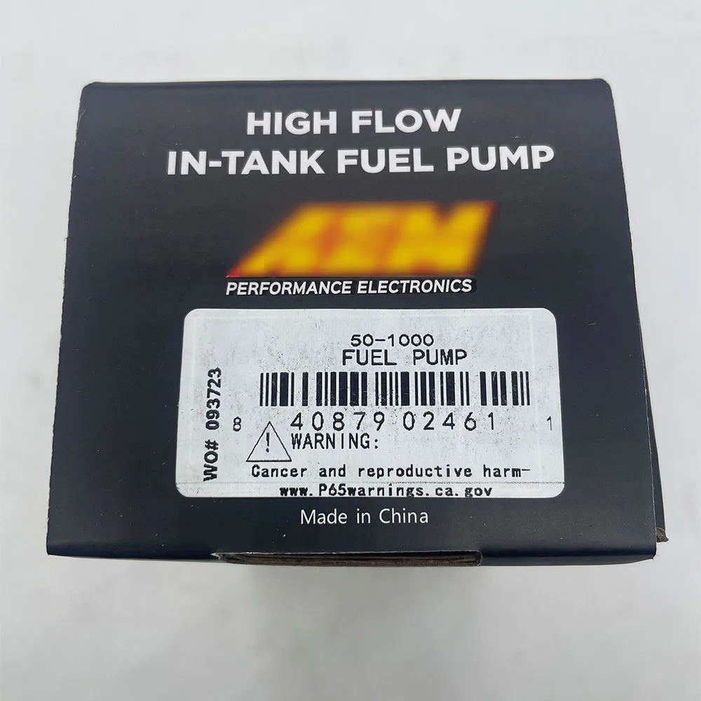 Brand New For AEM 50-1000 340LPH Electric High Flow Intank EFI Fuel Pump w/ Strainer & Install Kit For Walbro GSS342 50-1210
