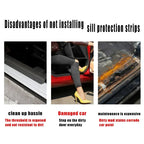 Carbon Fiber Car Door Threshold Tape Sill Protective Stickers Decal for Jeep CHEROKEE Logo Rear Trunk Bumper Scratch Guard Trim