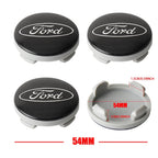 4pcs 54mm Car Styling Wheel Hub Cap Cover Tire Center Hubcaps Auto Accessories For Ford Focus Kuga Mk3 Mondeo Max Fusion Mustang