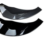 3Pcs Front Bumper Spoiler Lip For BMW X3 X4 G01 G02 Pre Facelift M Pack 2018--2021 Gloss Black/Carbon Look Lower Splitter Blade