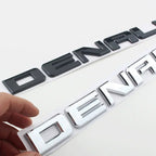 3D ABS DENALI Logo Rear Boot Trunk Side Fender Emblem Badge Sticker Decals Car Styling Accessories For Chevrolet SIERRA Ford GMC