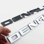3D ABS DENALI Logo Rear Boot Trunk Side Fender Emblem Badge Sticker Decals Car Styling Accessories For Chevrolet SIERRA Ford GMC