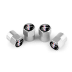 4pc Mustang Logo Tire Valve Caps Aluminum Alloy Dustproof Car Wheel Air Stem Cover For Ford Focus ST Mk7 Everest Kuga Fiesta Mk3