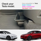 TPE Under Seat Storage Box For Tesla Model Y Juniper 2025 Center Console Organizer Bin Front Backseat Bag Trash Tray Accessories