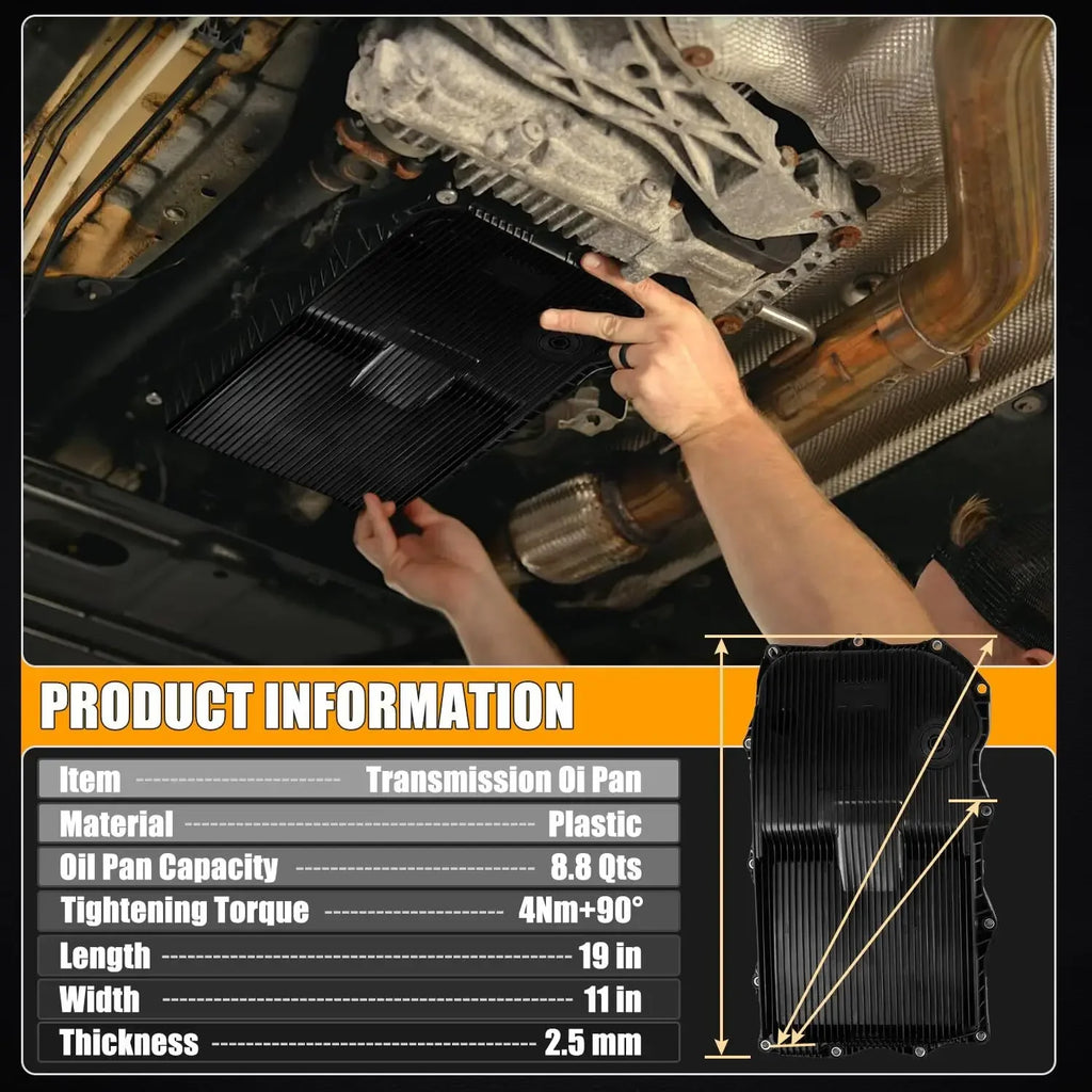 0501220614B ZF0501219037 Auto Transmission Oil Pan with Gasket For 2015-2018 Dodge Challenger 845RERWD High Quality AF-1093