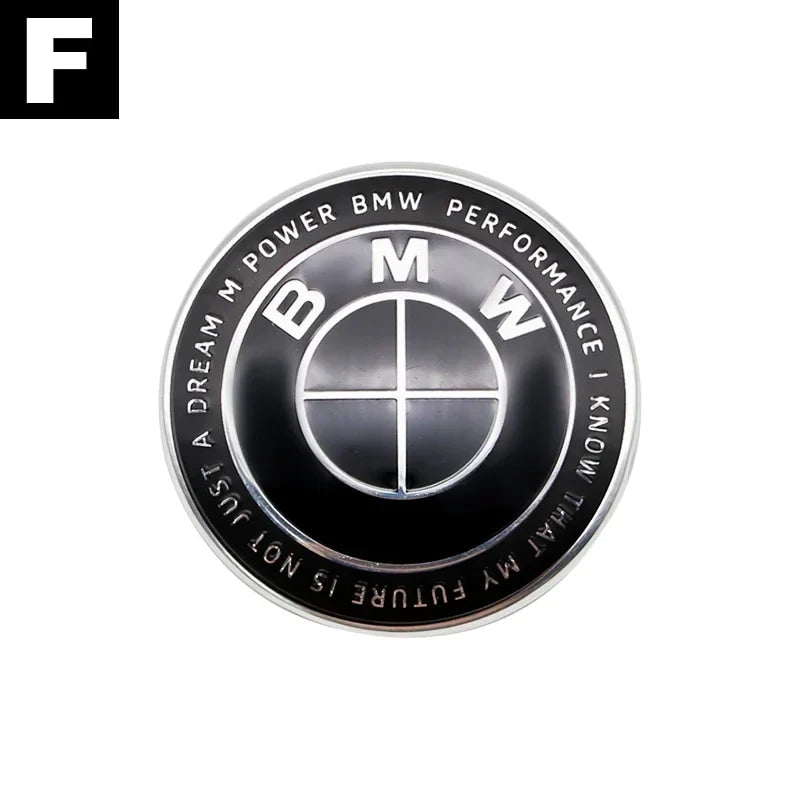 Carbon Fiber 50th Anniversary Front Rear Logo Kit for BMW 82mm 74mm Badge F30 F10 E46 E90  2-Pin Base DIY Replacement Decor Set