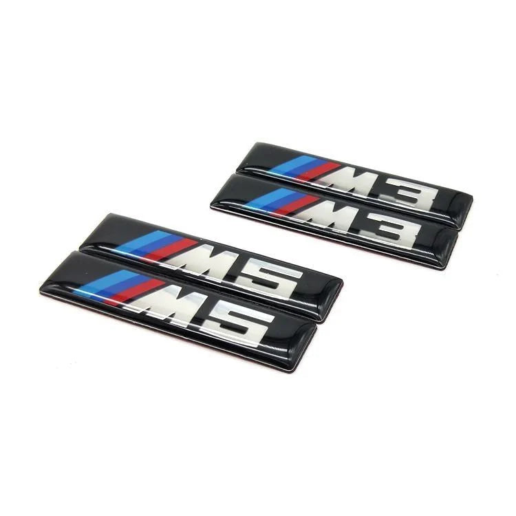 Metal Car Door Side Label Stickers for BMW M Power Performance M3 M5 Personalized Modification Stickers Auto Accessories