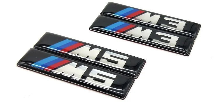 Metal Car Door Side Label Stickers for BMW M Power Performance M3 M5 Personalized Modification Stickers Auto Accessories