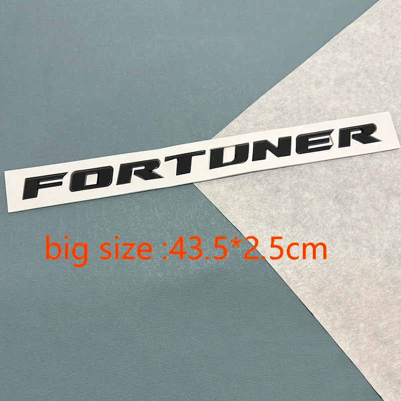 Car stickers Car Front Head Hood 3d Emblem Nameplate for TOYOTA FORTUNER Letters Badge Modified Decal Glue Sticker Accessories