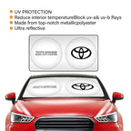 Car interior stickers Car Windshield Sunshade Cover Sun Visor UV Protector For Toyota Corolla Camry rav4 Yaris hilux prius PRODA