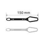 Llave Torx Universal de 3-17mm, tablero de llave de gafas ajustable autoajustable, llave Torx de doble cabezal, herramientas manuales para fábrica