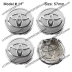 4Pcs 62mm 57mm Car Wheel Center Hub Caps Cover Badge Accessories For Toyota Prado Yaris Hilux Verso Fortuner Supra Corolla Camry